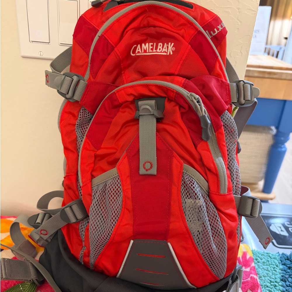 CamelBak Red and Gray Hydration Pack